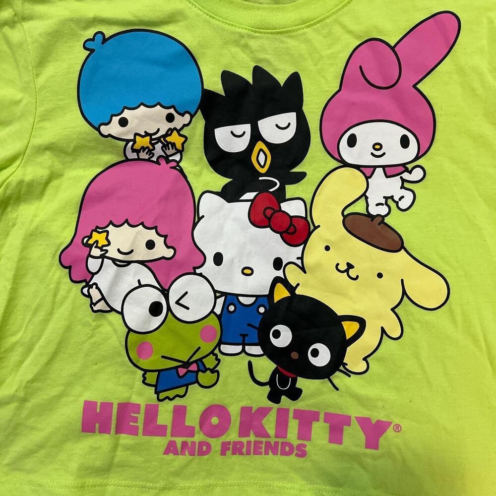 Hello kitty and friends lime green shirt - Picture 2 of 4